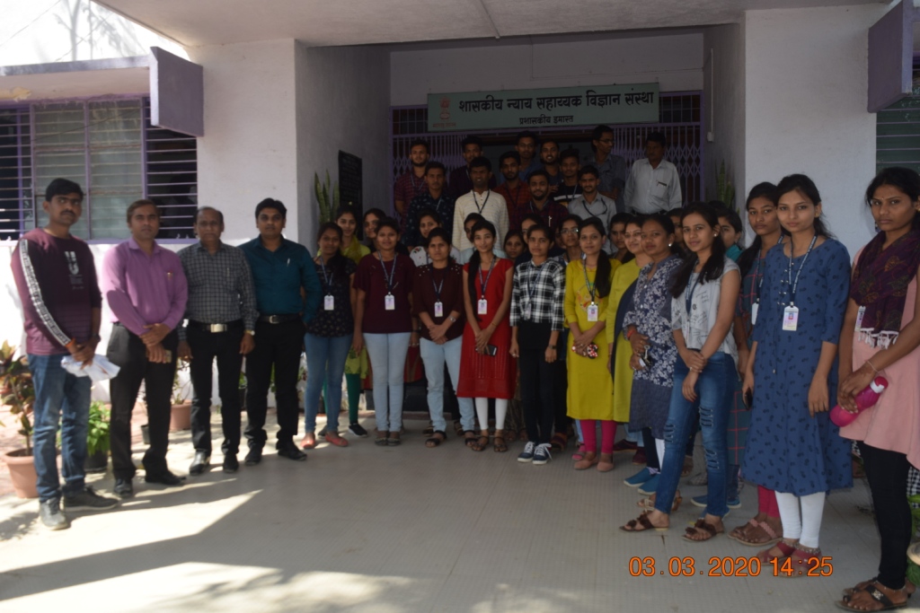 Students of Shankarlal Khandelwal Arts, Science and Commerce College visited the Institute.