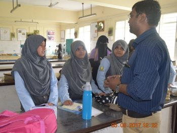 Students from Pearl Academy English School visited the Institute.
