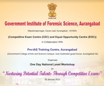 One Day Workshop on Competitive Exam Cell” and ” Equal Opportunity Centre “